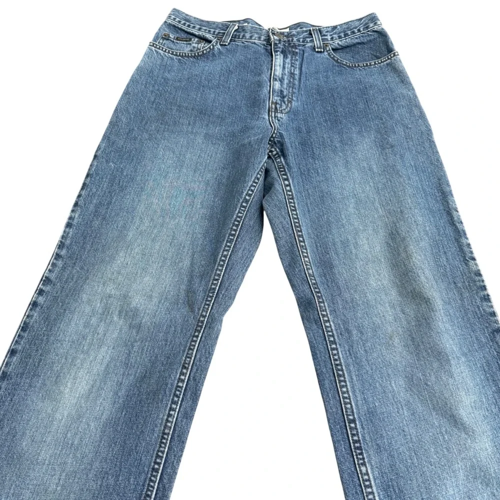 Alex‎ Cannon Mens Jeans Blue Wash Denim Straight Leg Size 32x32
